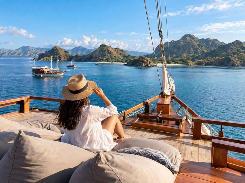 Labuan Bajo sailing trip with island views