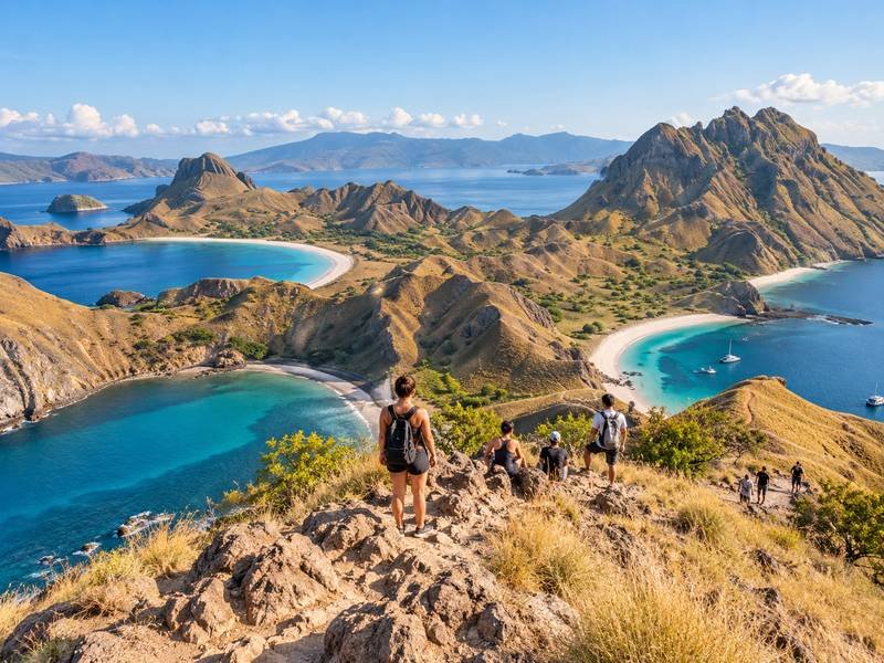 Padar Island hiking during Komodo trip