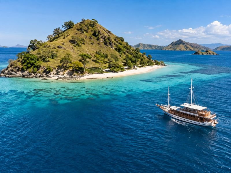 Kelor Island Labuan Bajo Flores on an island hopping route