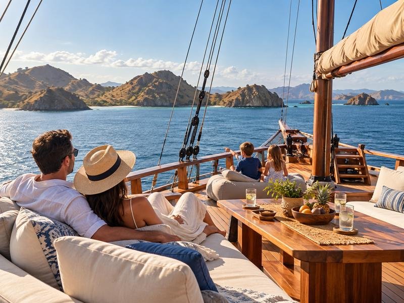 private Komodo boat charter for families