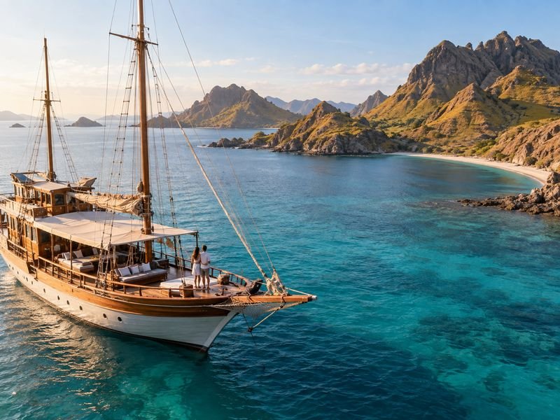private komodo sailing boat padar island