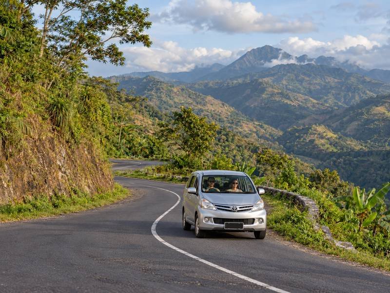 The road journey is part of your holiday